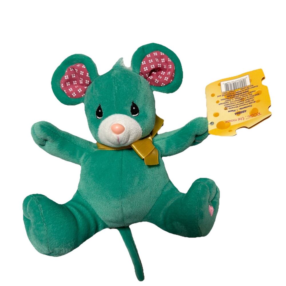 Precious Moments Tender Tails Plush Mouse Rosie Tush Tag Vintage 1998 Retired 8"